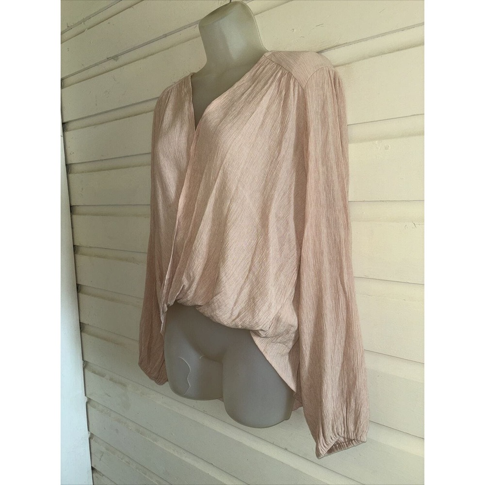 Free People Surplice Front Long Sleeve Top Size S - Picture 3 of 9